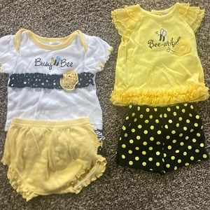 6 month girl Bee outfits